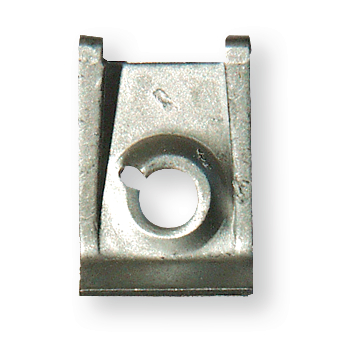 Clip écrou 23x15,3mm pour vis diamètre 6,35 épaisseur de tôle 0,6-3,8mm